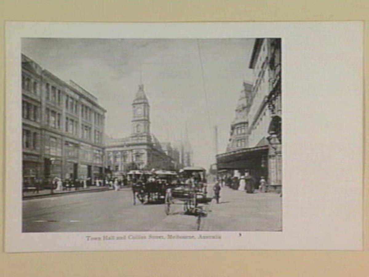Town Hall and Collins Street, Melbourne, Australia, Melbourne City (1895–1915)