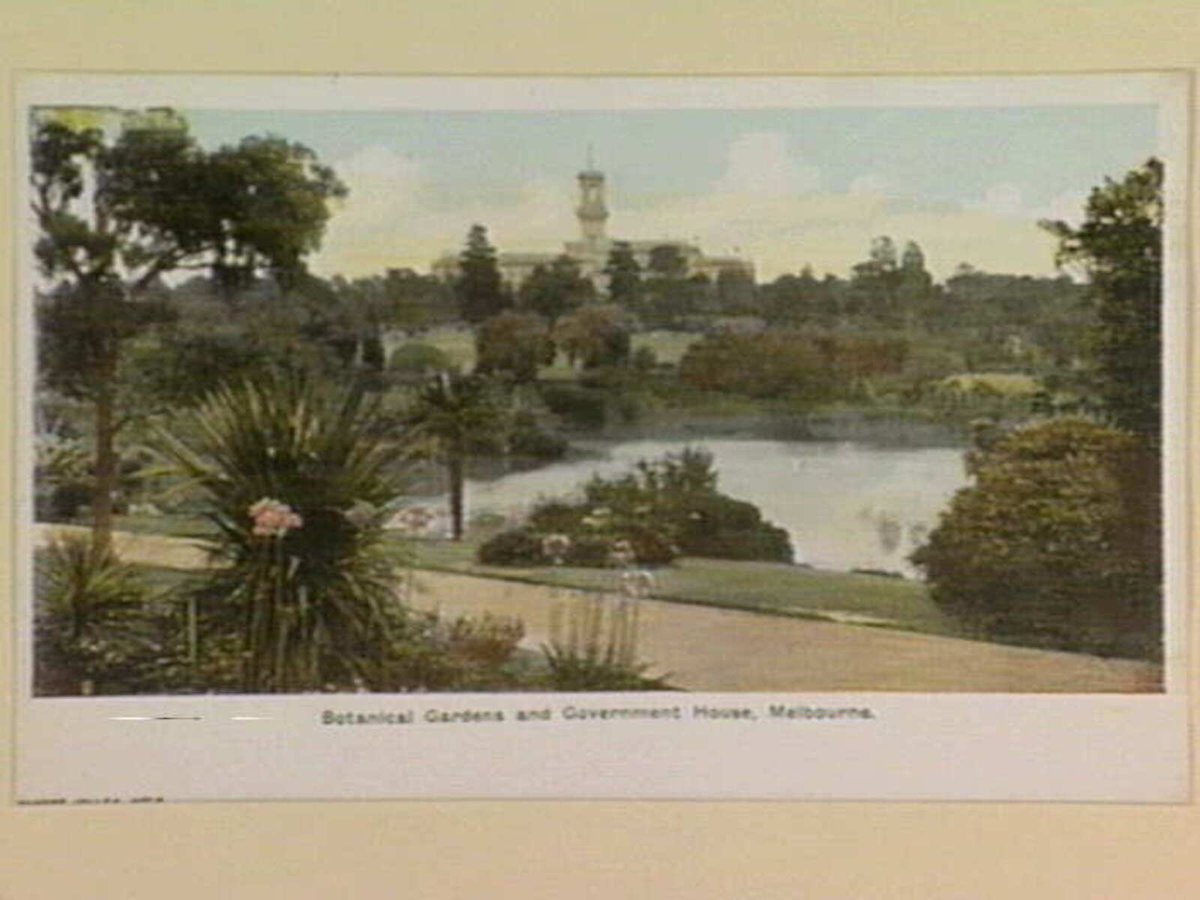 Botanical Gardens and Government House, Melbourne, Melbourne City (1895–1915)