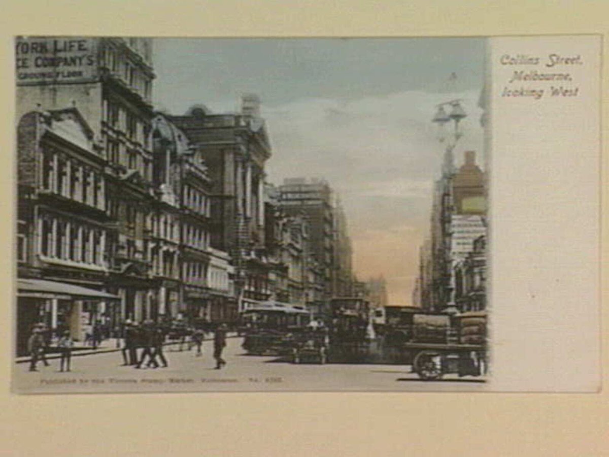 Collins Street, Melbourne, looking West, Melbourne City (1895–1915)