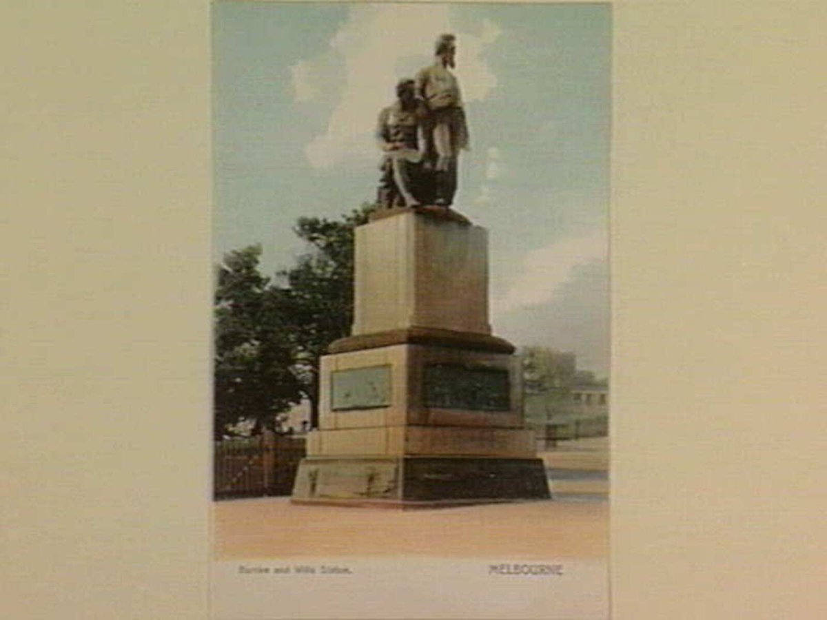 Burke and Wills Statue. MELBOURNE (1895–1915)