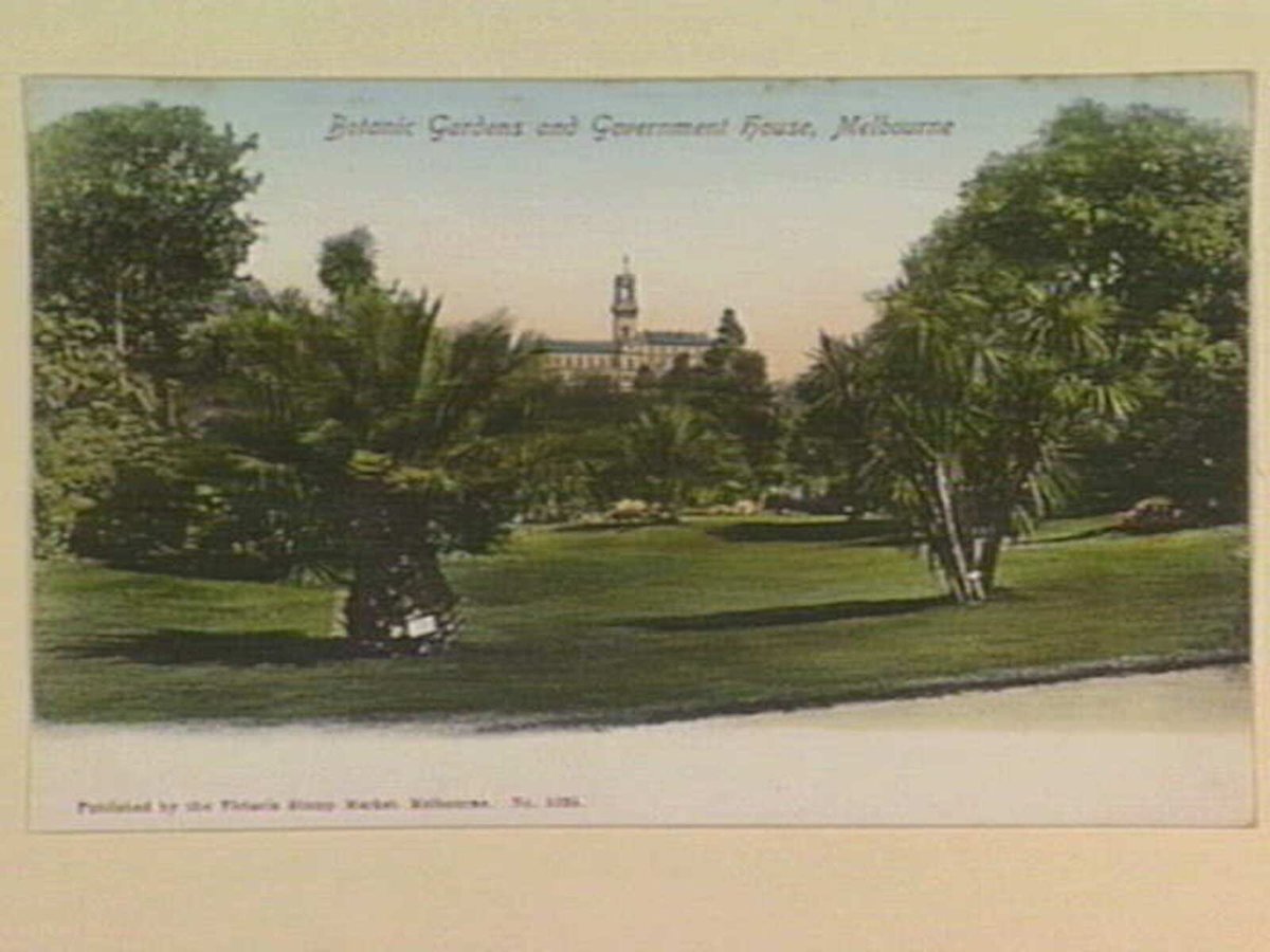 Botanic Gardens and Government House, Melbourne, Melbourne City (1895–1915)
