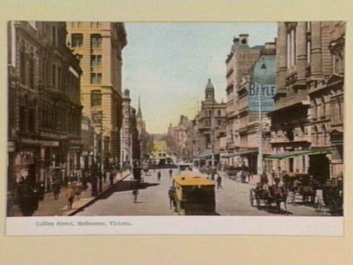 Collins Street, Melbourne, Victoria, Melbourne City (1895–1915)
