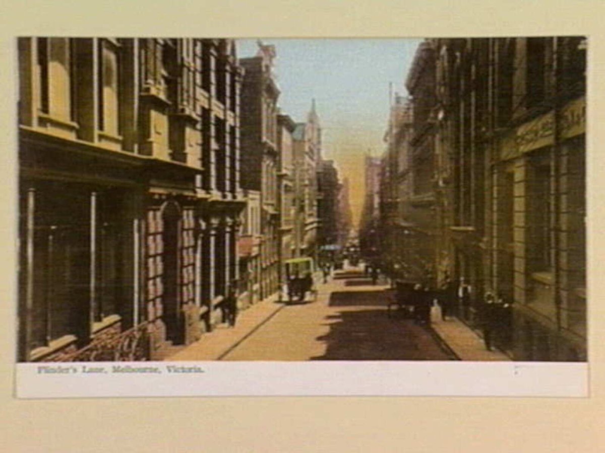 Flinder's Lane, Melbourne, Victoria (1895–1915)