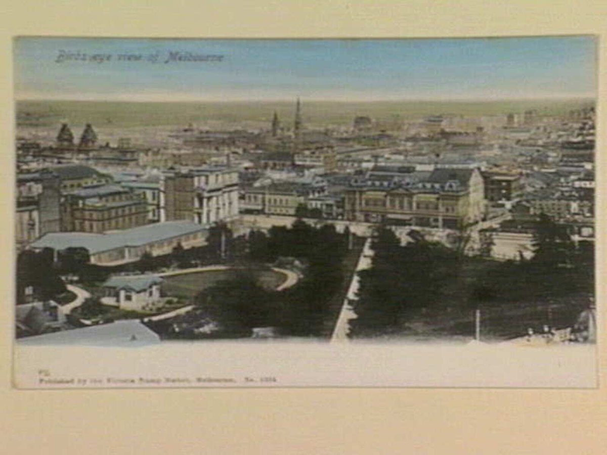 Birds eye view of Melbourne (1895–1915)