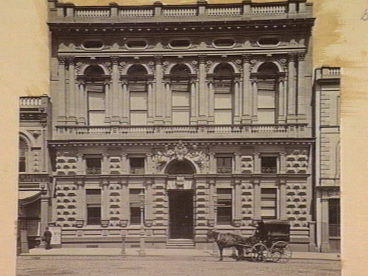 Bank of Victoria, Collins St. Melbourne, Melbourne City (c. 1878)