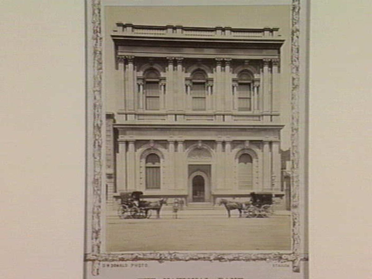 THE NATIONAL BANK, COLLINS STREET, MELBOURNE, Melbourne City (1865–95)