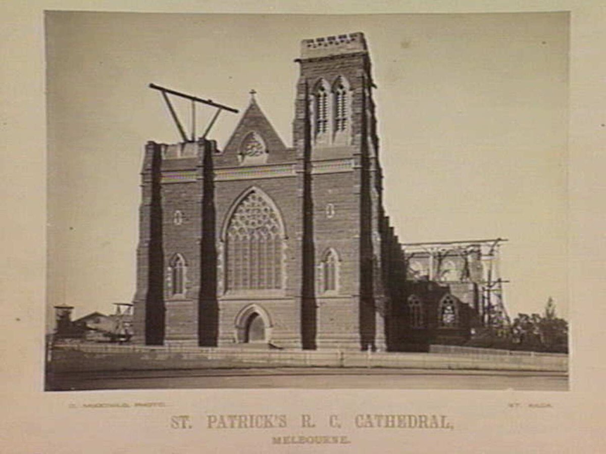 ST. PATRICK'S R.C. CATHEDRAL, MELBOURNE. [under construction], East Melbourne (1865–95)