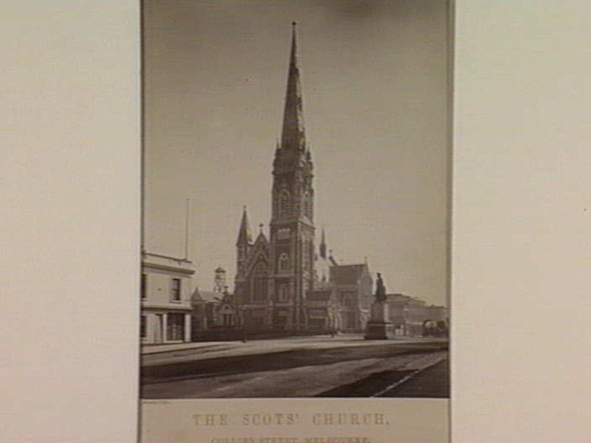 THE SCOTS' CHURCH, COLLINS STREET, MELBOURNE, Melbourne City (1865–95)