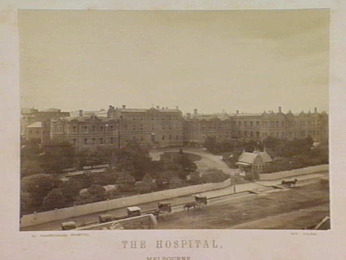 THE HOSPITAL, MELBOURNE (c. 1885)