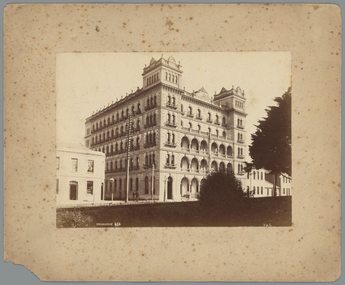 [Grand Hotel, later Windsor Hotel, Spring Street, Melbourne], Melbourne City (c. 1883)