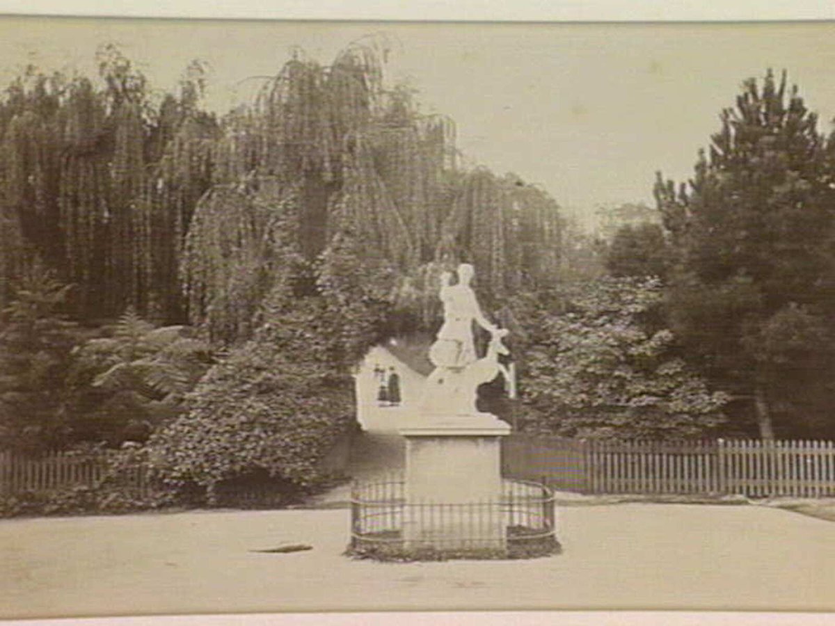 View in Fitzroy Gardens, East Melbourne (c. 1885)
