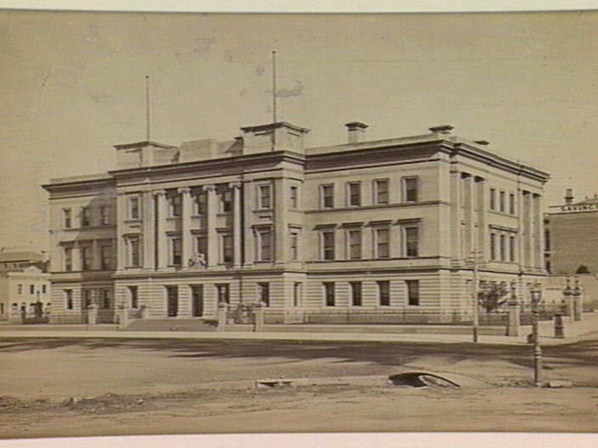 Customs House, Melbourne, Melbourne City (c. 1896)