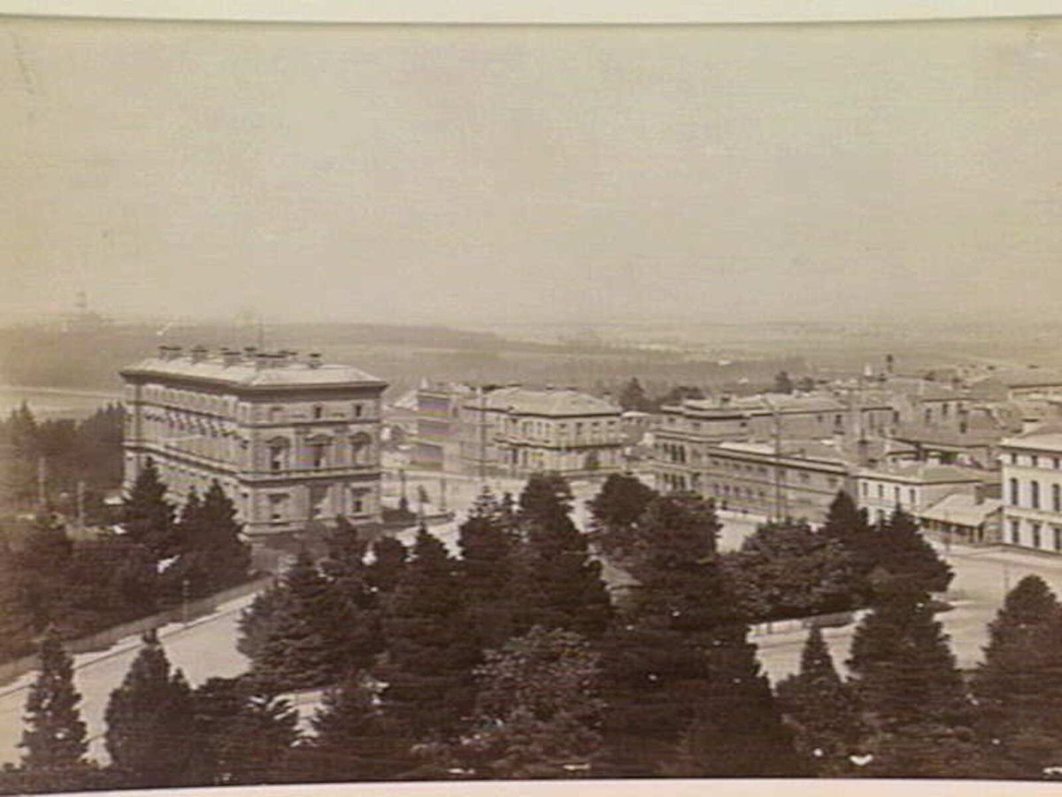 Treasury building, Spring and Collins Streets, East Melbourne, Melbourne City (c. 1880)