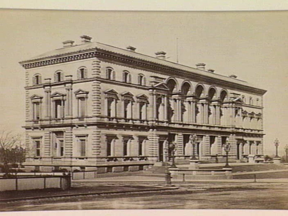 THE TREASURY, MELBOURNE, East Melbourne (c. 1880)