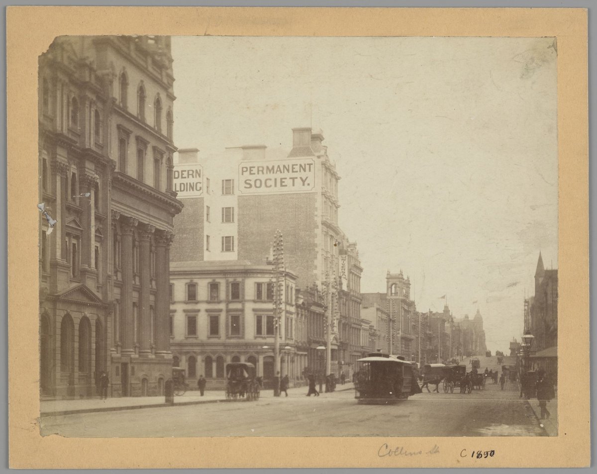 Collins Street, Melbourne, Melbourne City (c. 1890)