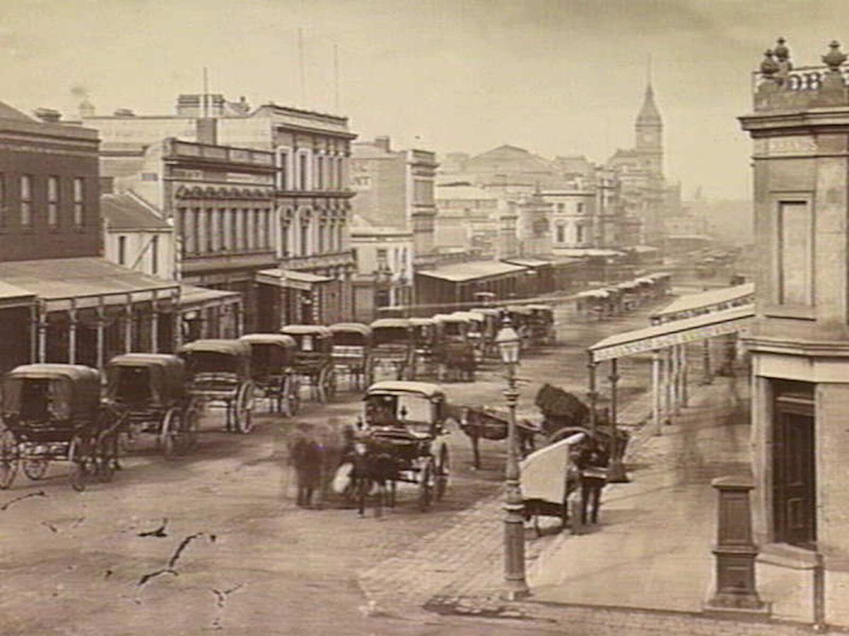 Swanston Street, Melbourne, Melbourne City (c. 1880)