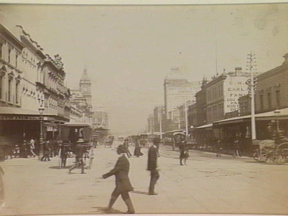 Swanston Street, Melbourne, Melbourne City (c. 1887)