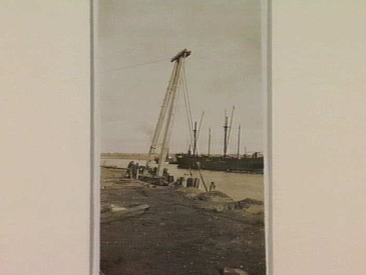 Newport Oil Wharf No4. Drawing Piles on P. Melb bank (1923)