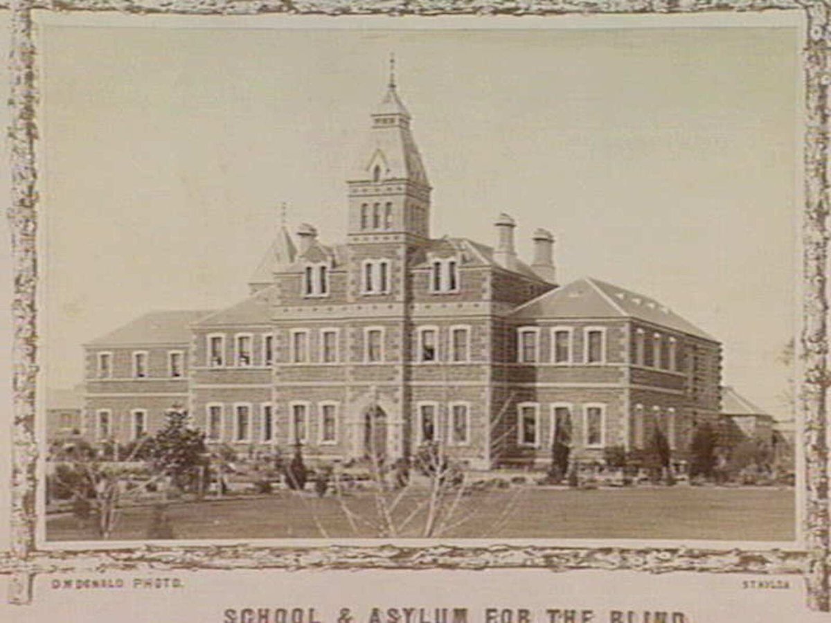 SCHOOL & ASYLUM FOR THE BLIND, ST. KILDA ROAD, [Prahran], Melbourne City (c. 1890)