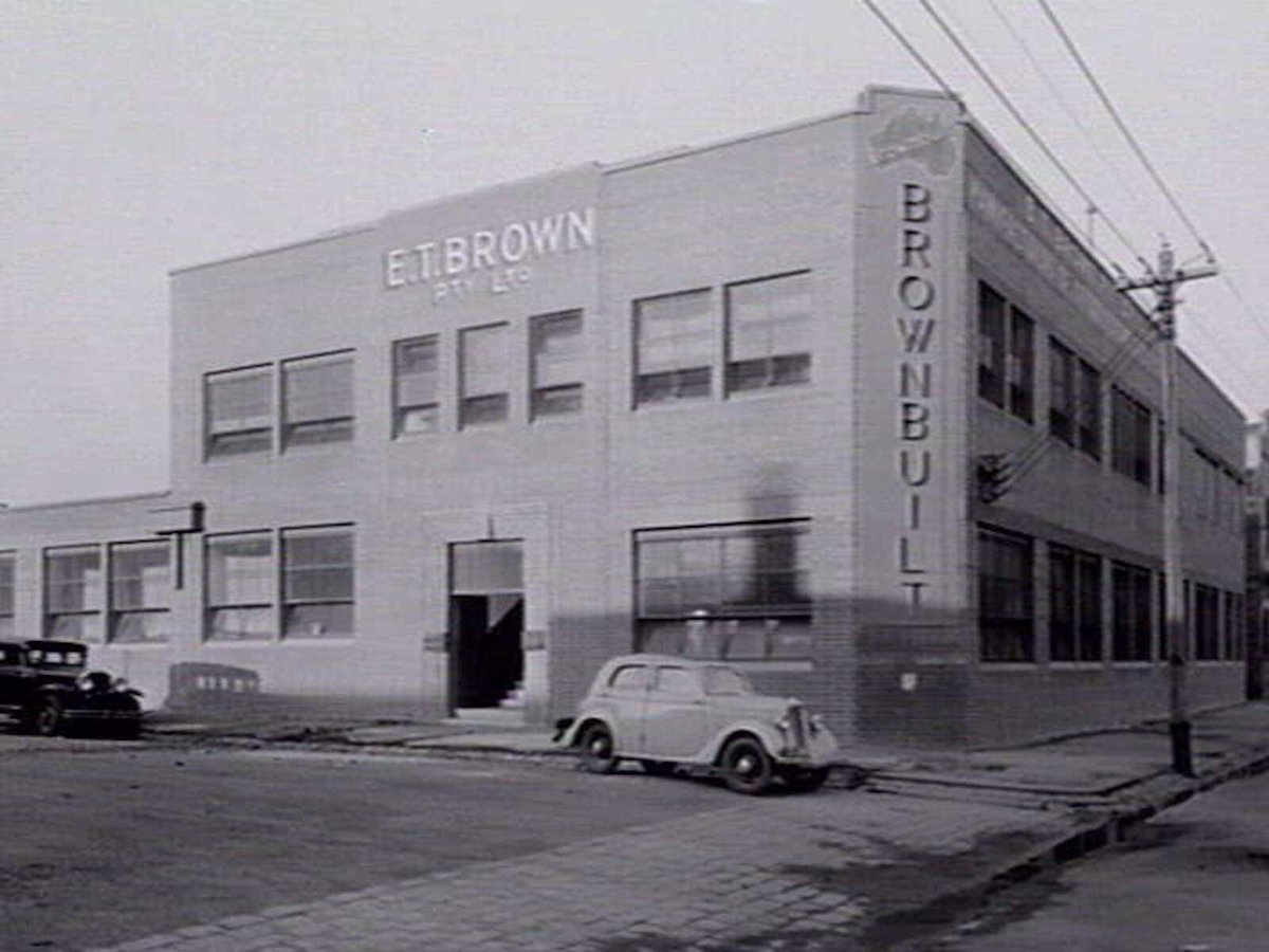 E. T. Brown Pty. Ltd., manufacturer of "Brownbuilt" office and store furniture, 14 Alexandra Parade, Clifton Hill (c. 1936)