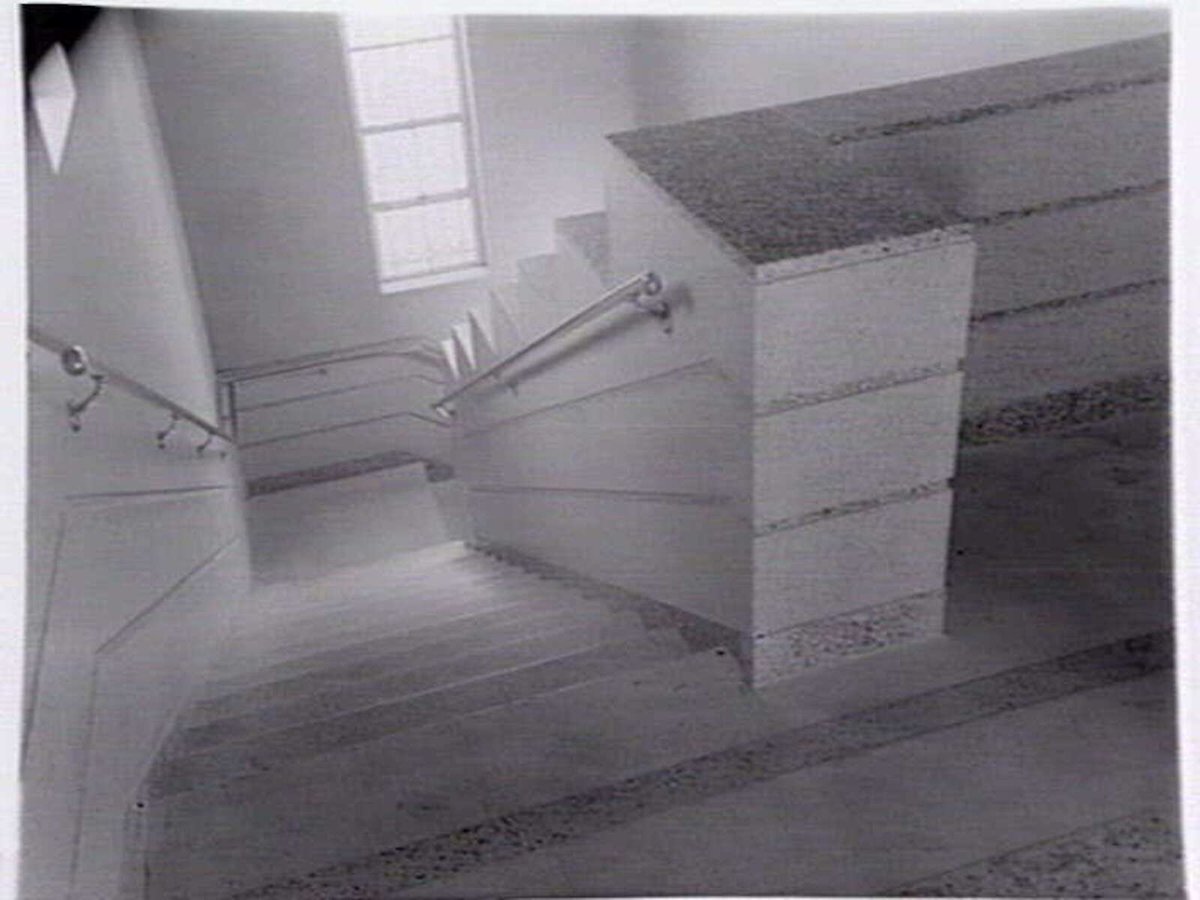 Genoa Terrazo stone tiling on stairs at the Footscray Town Hall (1936)