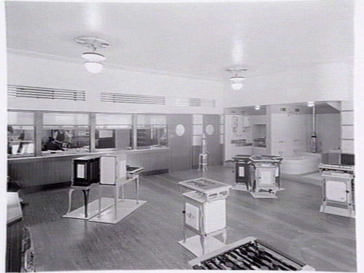 Interior of the Metropolitan Gas Company showroom at Prahran (1936)
