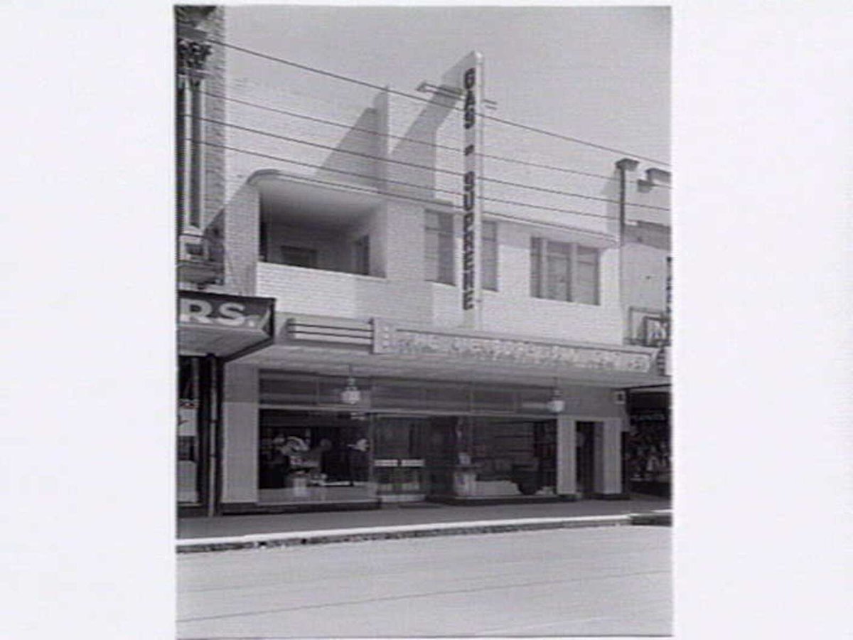 Metropolitan Gas Company, Prahran, exterior of showroom (1936)