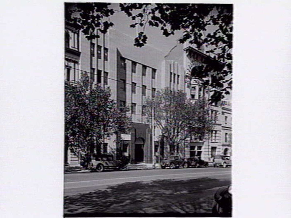"Thirty-Three" Building, 33 Collins Street, and the Oriental Hotel, 41 Collins Street, Melbourne City (1937)