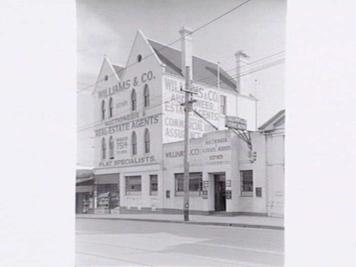Williams & Co. Real Estate Agents, Toorak Rd. South Yarra (1938–40)
