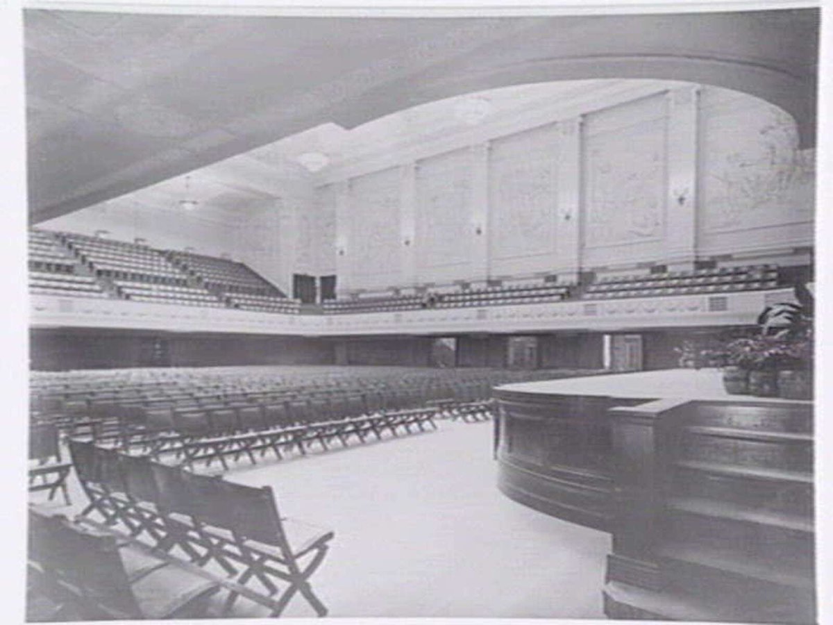 Interior Melbourne Town Hall, Melbourne City (c. 1940)