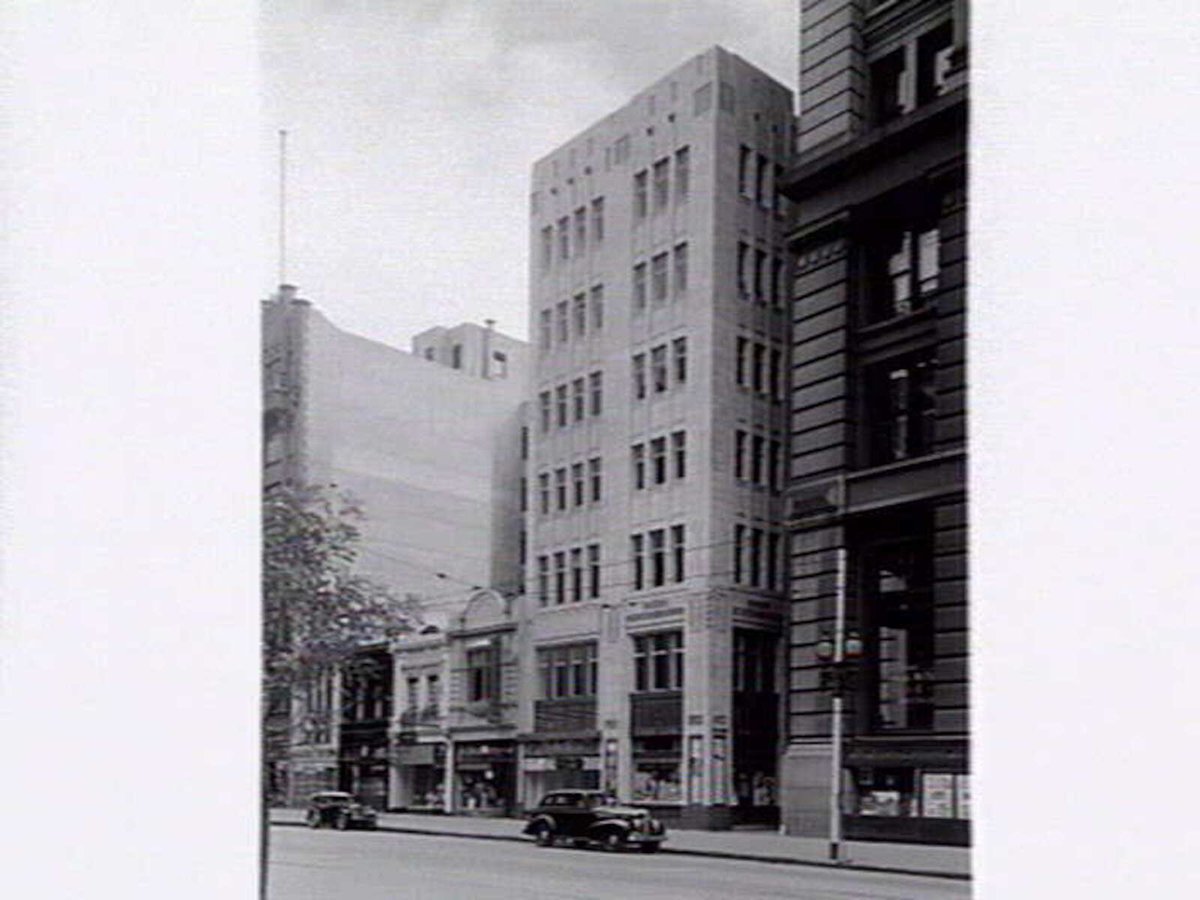 Buildings in Collins Street, Melbourne City (c. 1940)