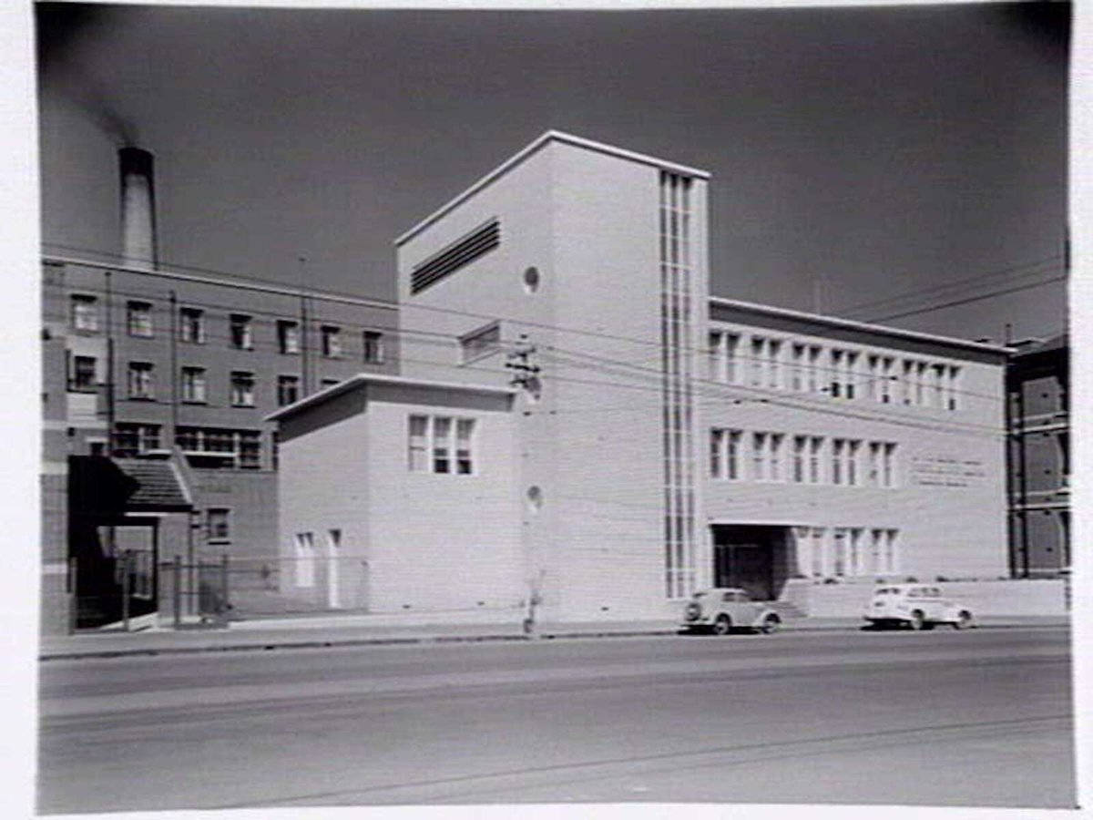 King George V Jubilee Maternal and Infant Welfare building, Royal Womens Hospital, Swanston Street, Carlton (c. 1940)