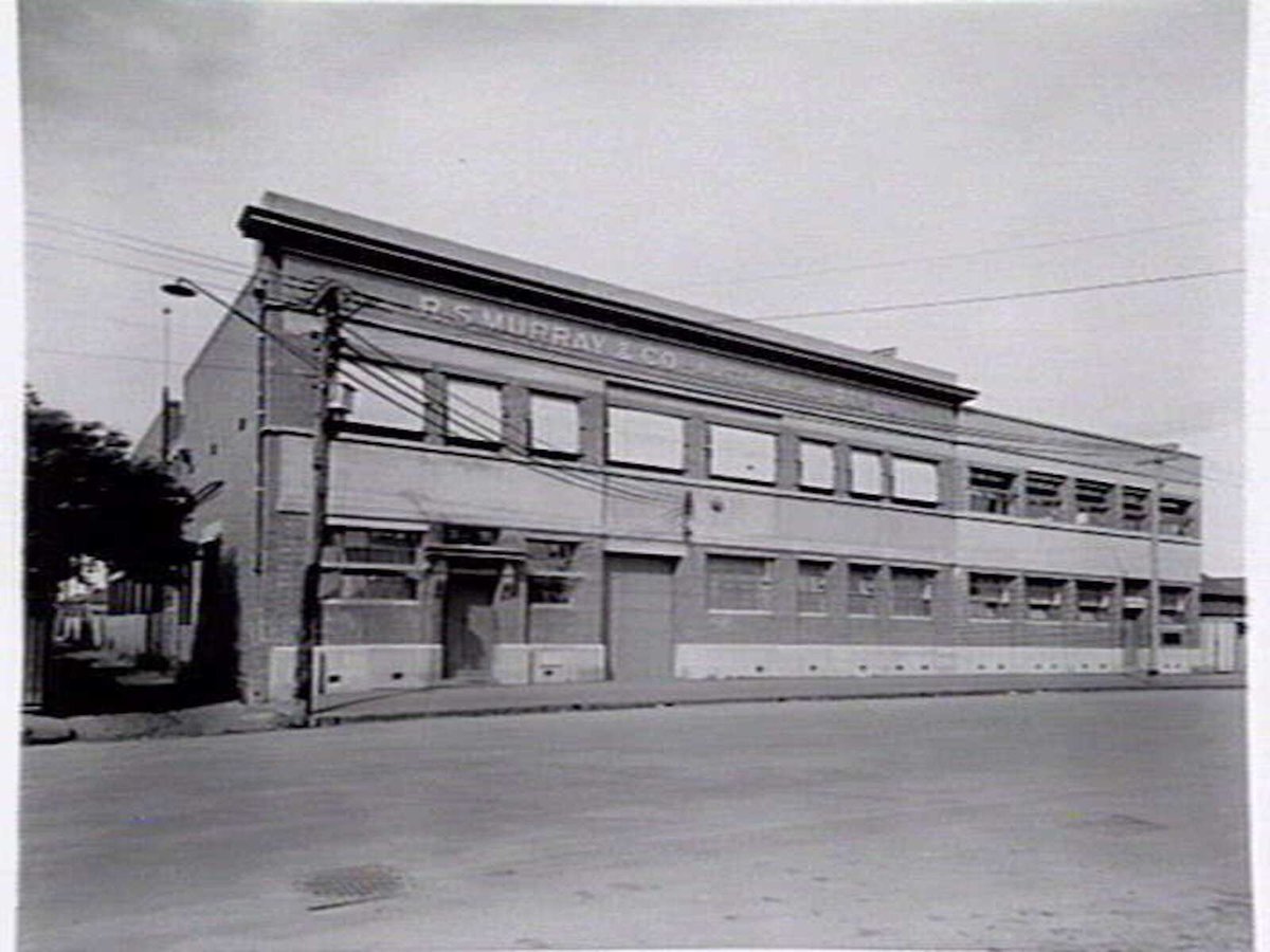 R.S. Murray & Co., manufacturing Confectioners, 74 de Carle Street Brunswick - exterior (c. 1940)