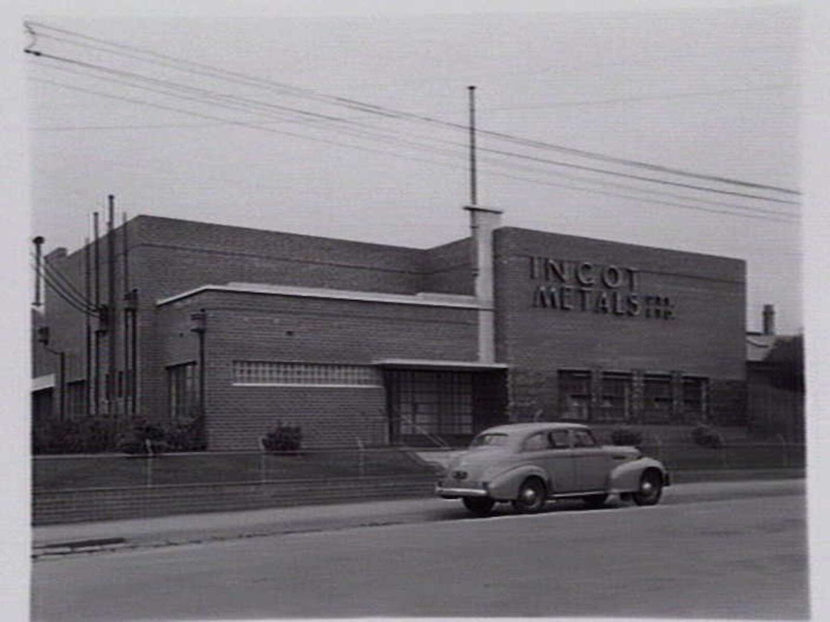 Ingot Metals Pty. Ltd., 121 Victoria St., West Brunswick, Brunswick West (1940s)