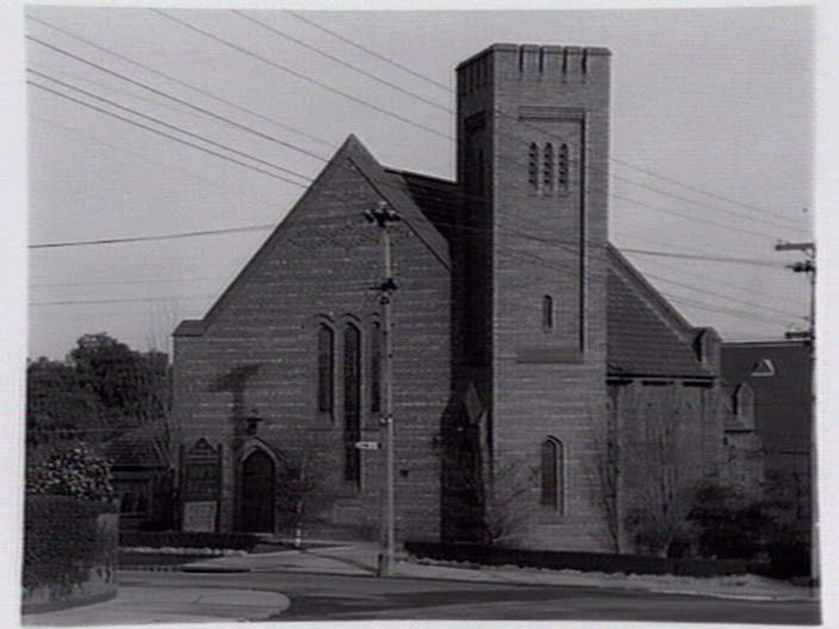 Centenary Methodist Church, corner Barkers Road and Elphin Grove Hawthorn (c. 1940)
