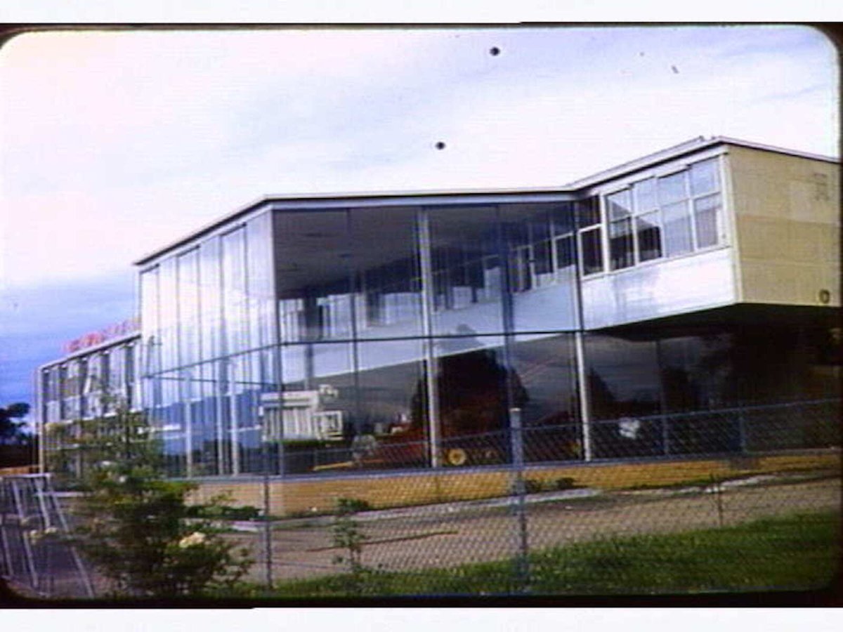 Administration & showroom building for Messrs. Doring Implements Pty Ltd. - Princes H'way Dandenong. Frank Heath. 1953-54 (1953–54)