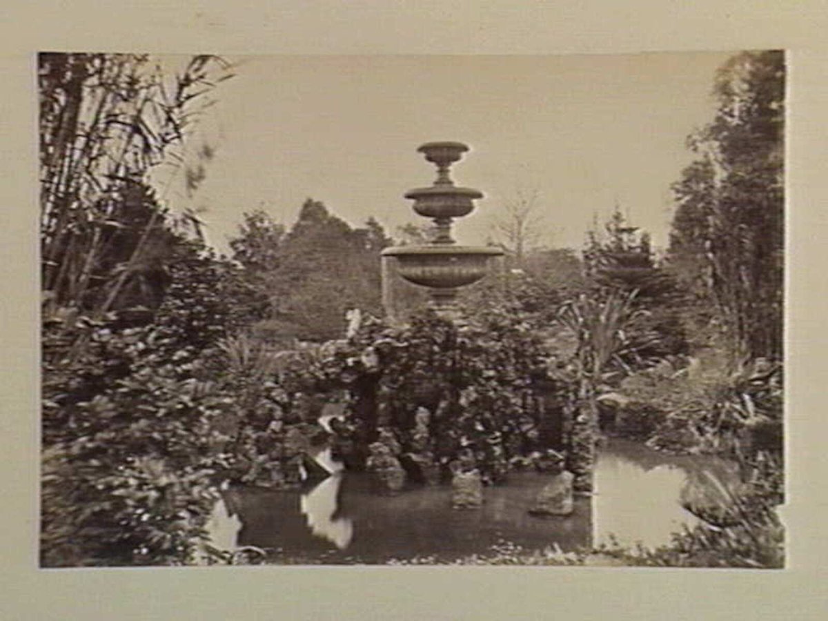 Fitzroy Gardens. The Vase Fountain, East Melbourne (c. 1880)
