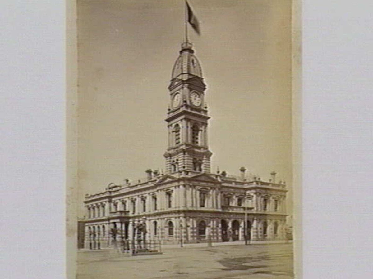 Town Hall, Hotham [North Melbourne] (c. 1880)