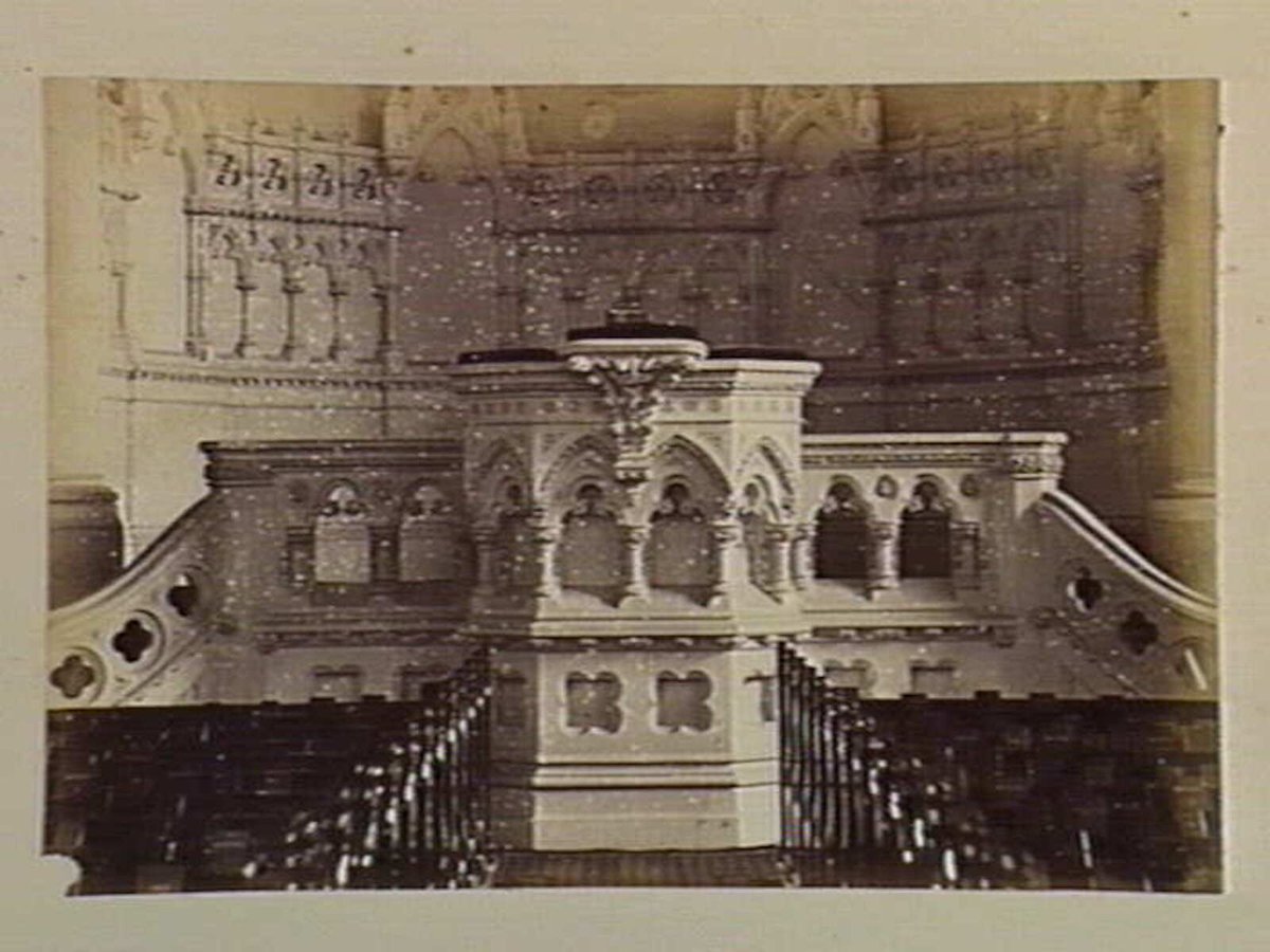 Scot's Church pulpit, Melbourne (c. 1880)