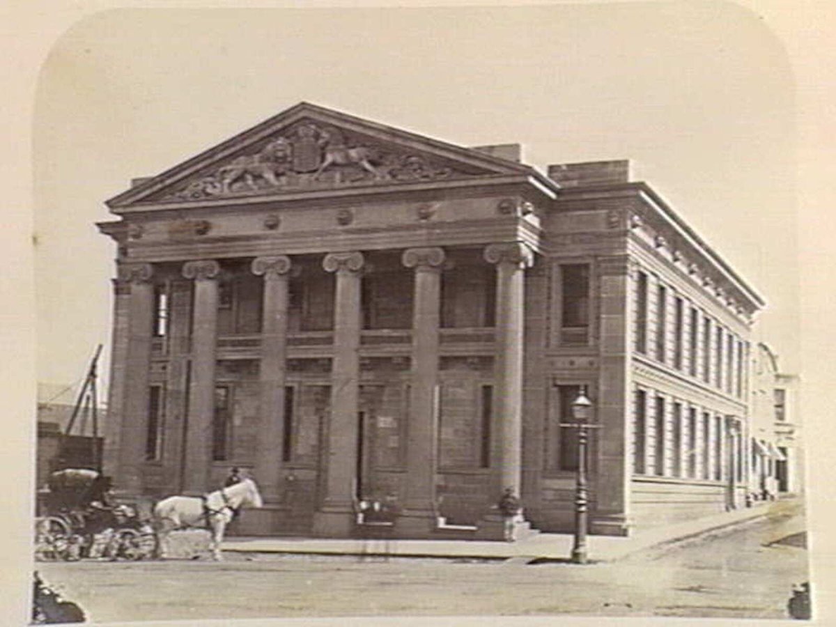 Oriental Bank. Queen St. Melbourne, Melbourne City (c. 1860)