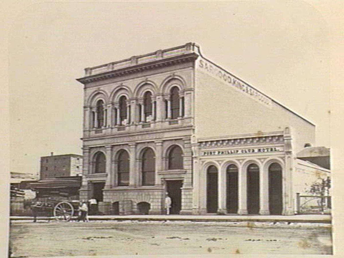 Flinder's Street East, Melbourne (c. 1860)