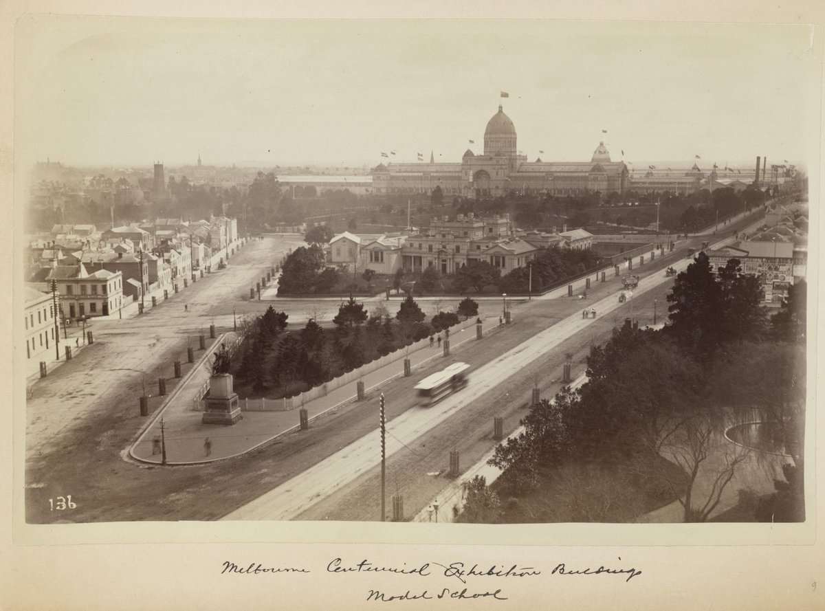 Melbourne Centennial Exhibition Building [and the?] Model School, Carlton (1890)