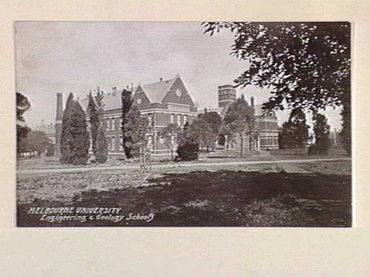 MELBOURNE UNIVERSITY Engineering & Geology Schools, Parkville (c. 1909)