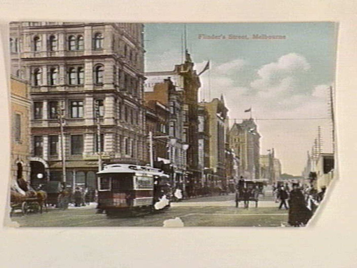 Flinders Street, Melbourne, Melbourne City (c. 1907)