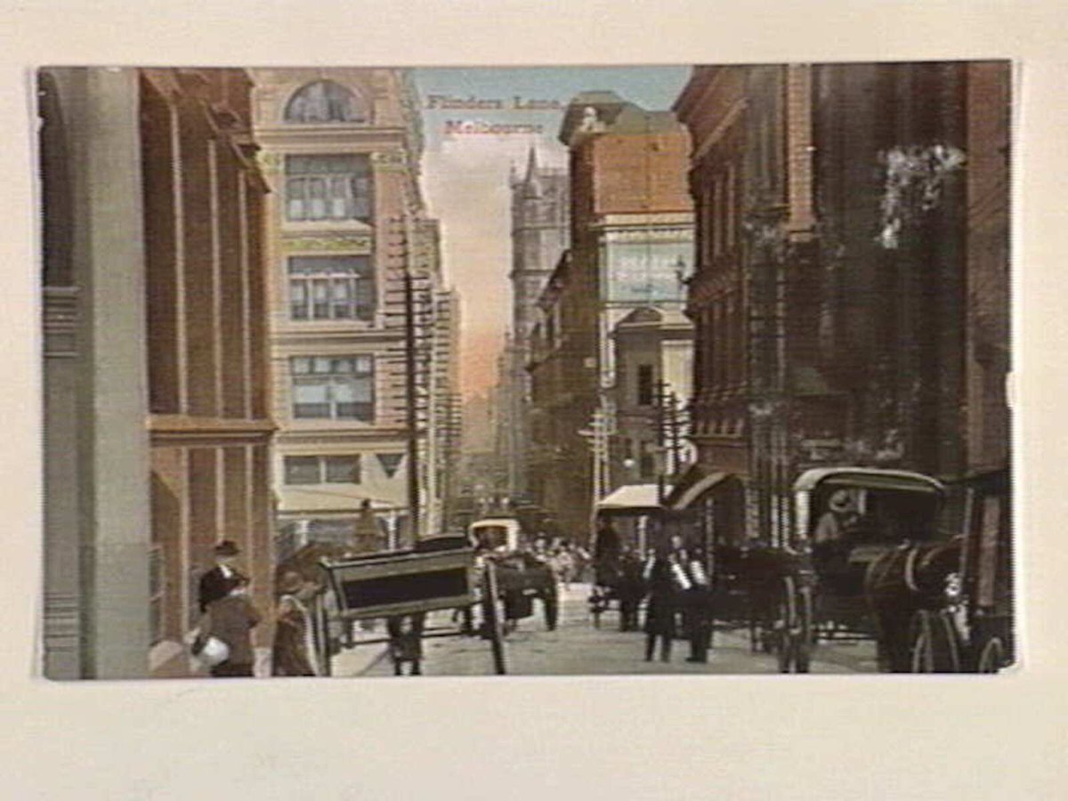 Flinders Lane, Melbourne, Melbourne City (c. 1907)