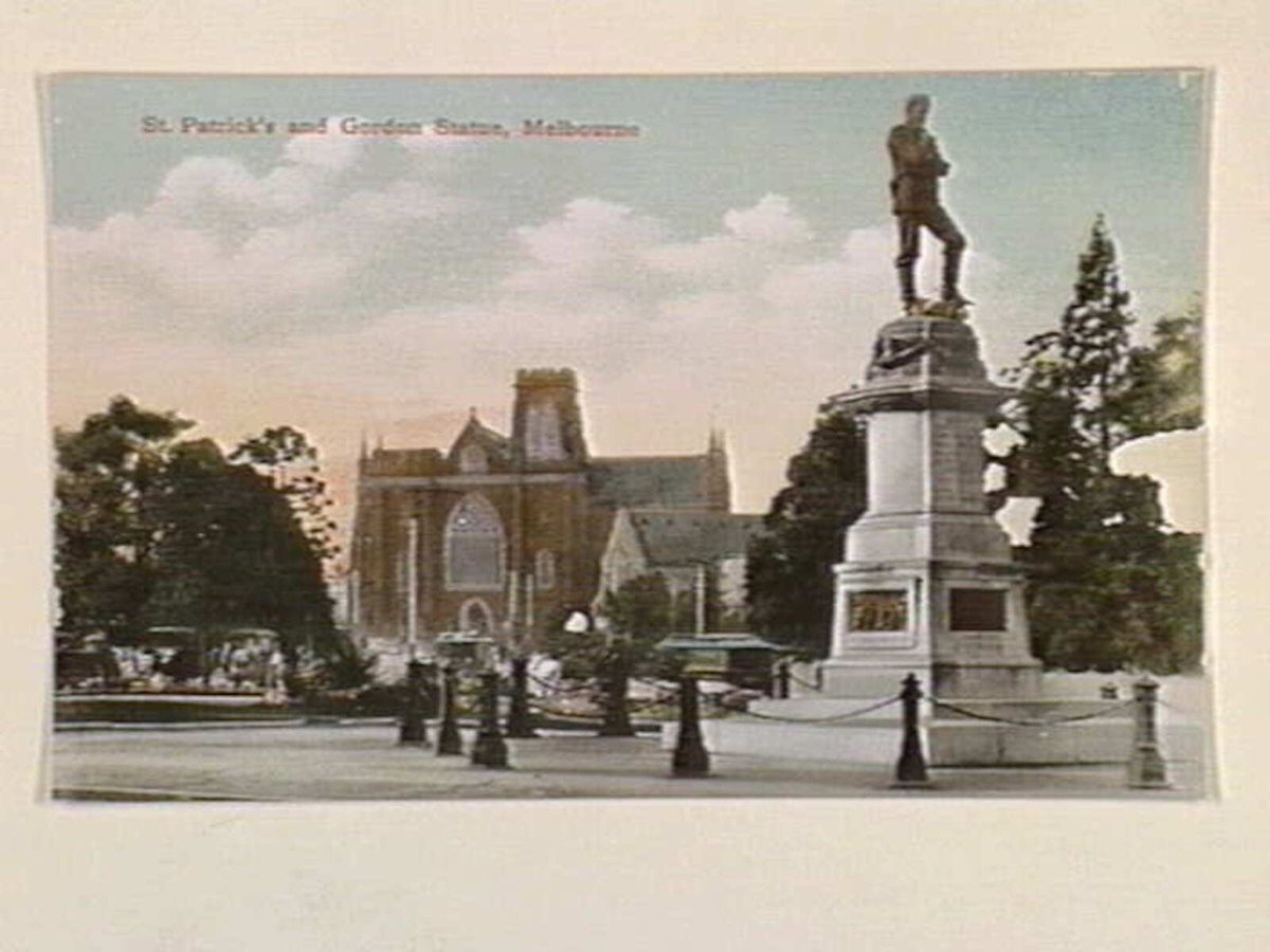 St. Patrick's and Gordon Statue, Melbourne (c. 1907)