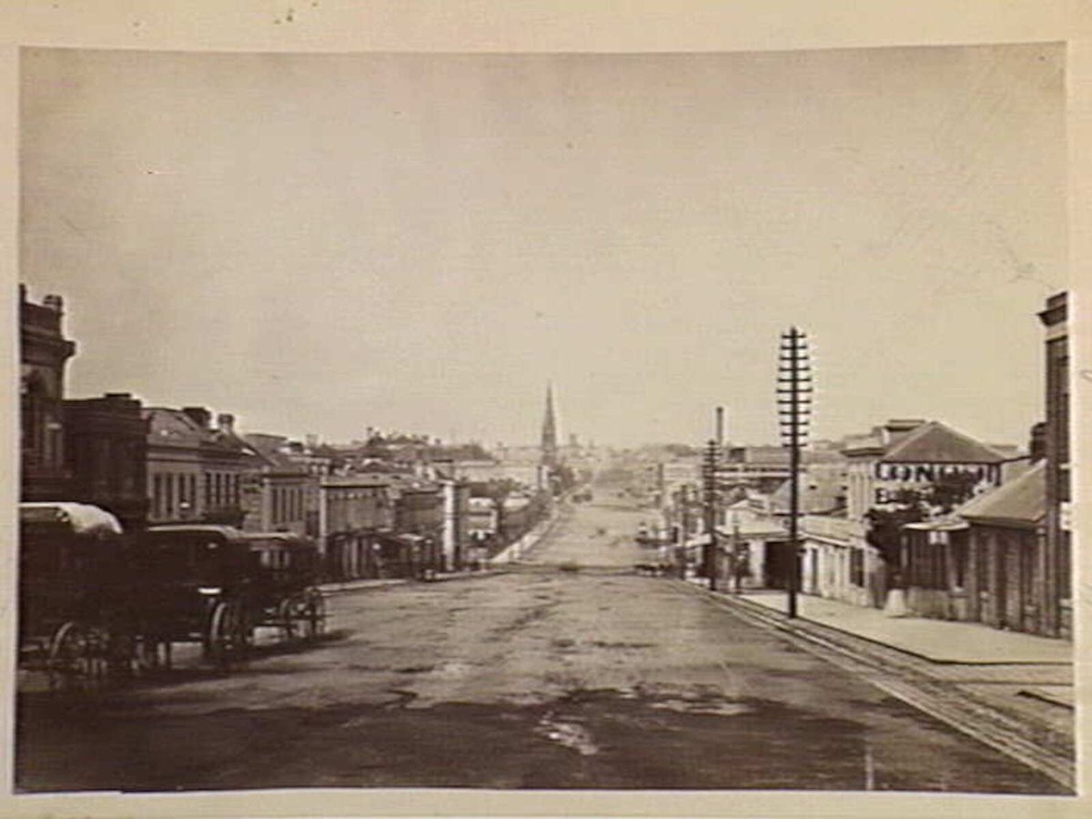Lonsdale Street, Melbourne City (1870s)
