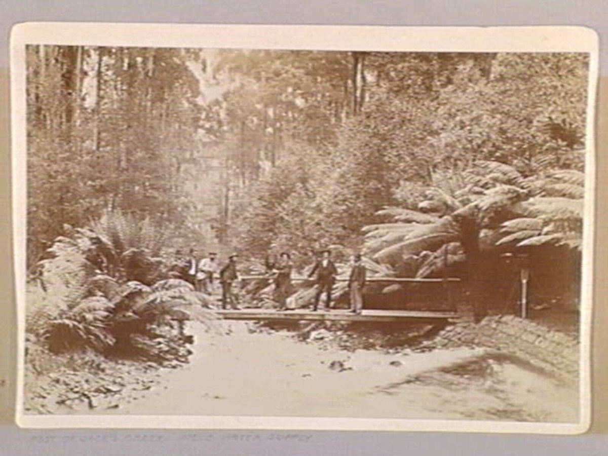 FOOT OF JACK'S CREEK. MELB. WATER SUPPLY, Melbourne (1890–1910)