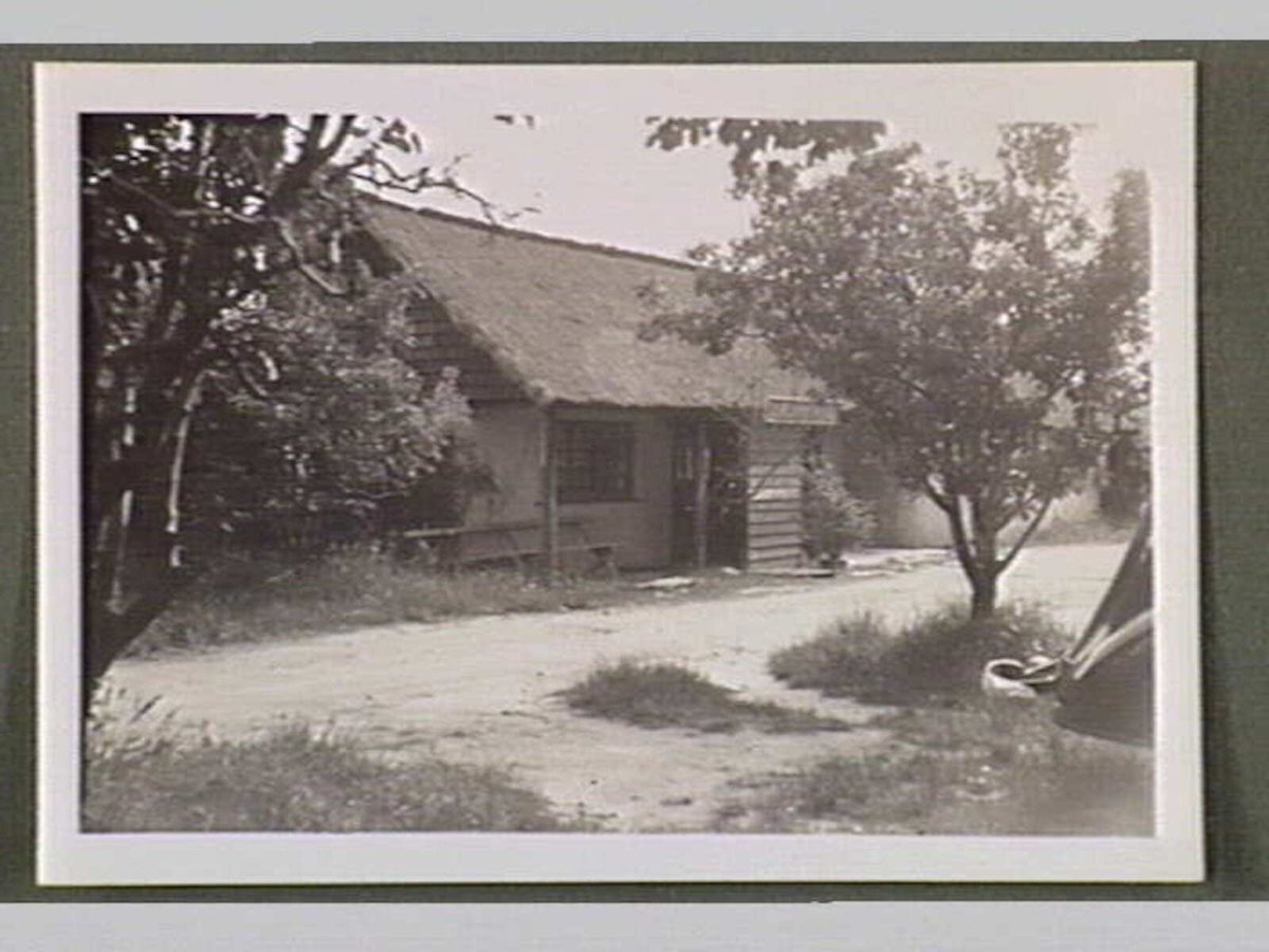 Doncaster [view of house with thatched roof] (c. 1937)