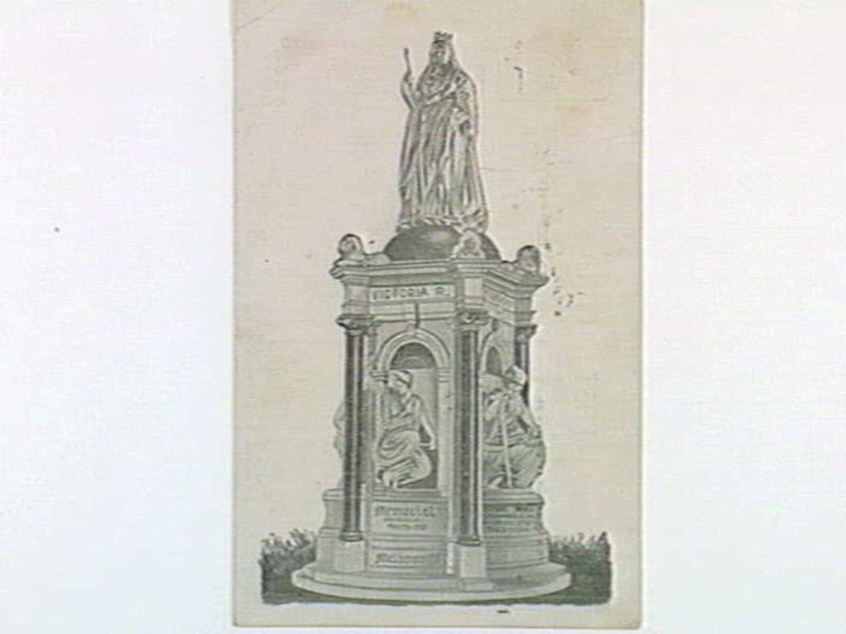 Memorial to Victoria R. Unveiled May 24, 1907 in Melbourne (c. 1907)